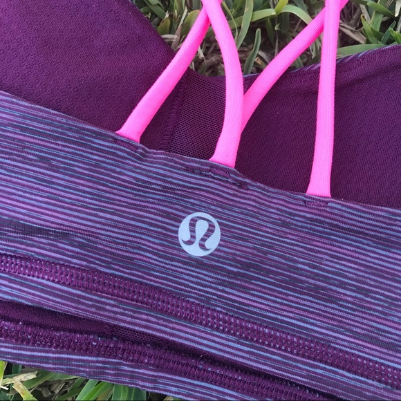 🍂SOLD🍂🌟HP🌟 Lululemon Free to Be Bra Sept Plum - Picture 5 of 8